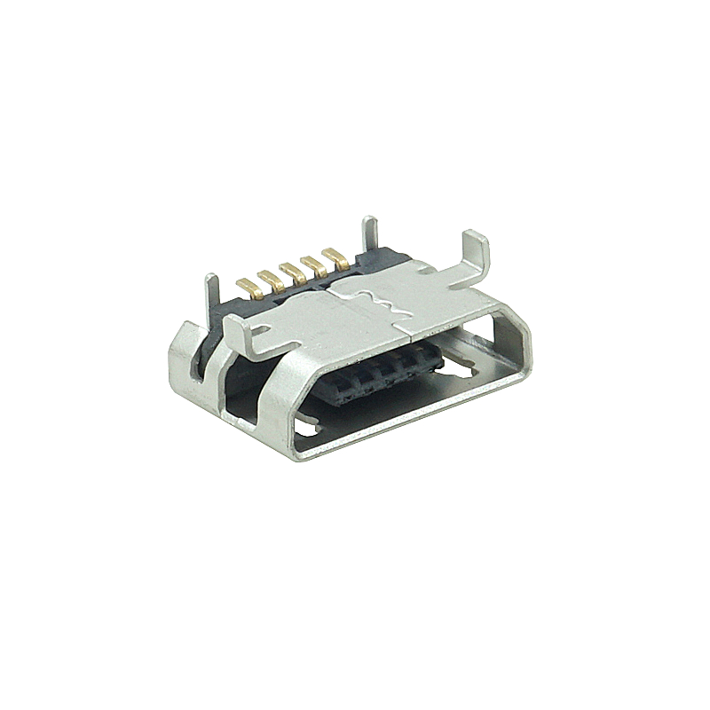 USB接口贴片直插立式5P手机数据线接口充电宝USB母座牛角