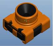 HF-RF1-06A1/USS RF 1代外圆镀银4焊脚塑胶黑色3.0*3.0*1.75 mm