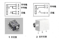 3.5mm耳机插座的结构与接线图